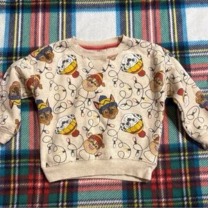 Paw Patrol Beige Cartoon Sweatshirt